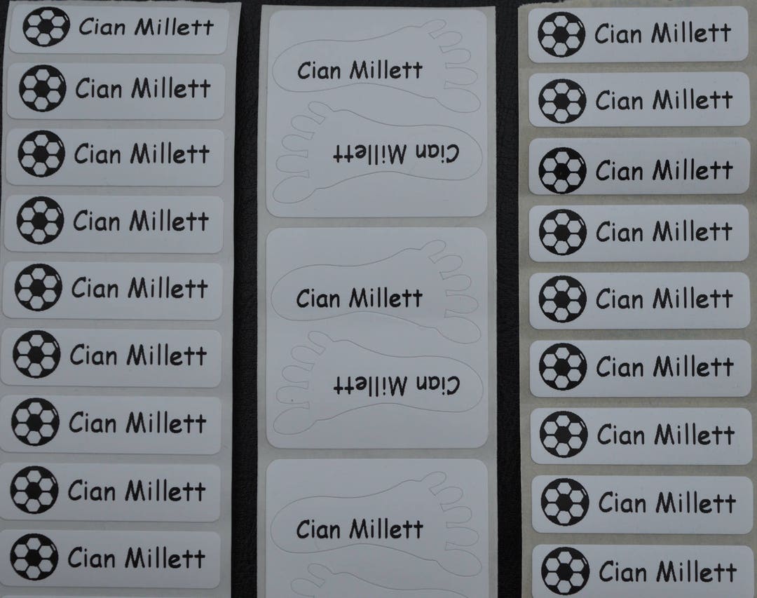 Personalised School Uniform Name Labels Starter Pack 10 Iron Etsy UK