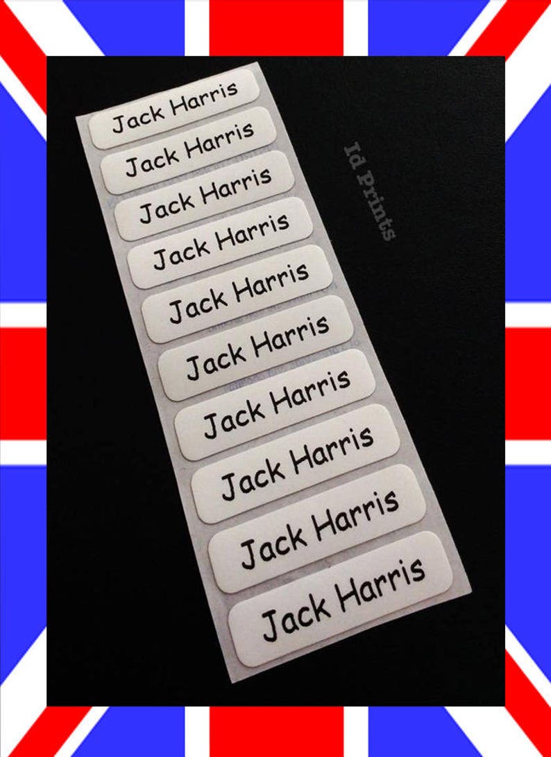 Personalised Iron on Name Labels School Uniform Clothing Etsy