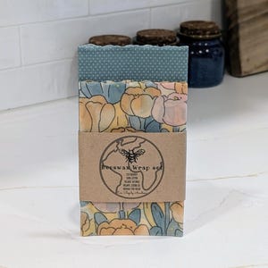 2 big Beeswax food wraps set 12 inches, cheese wrap, 100% cotton, organic wax, USA handmade, reusable eco friendly plastic-free gift