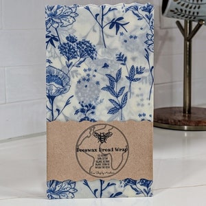 XXL Brotwrap aus Bienenwachs | Käse-Wrap | 100% Baumwolle | biologisches Wachs | umweltfreundlich | Weihnachtsgeschenk für Bäcker/in plastikfrei 20x18, 12x12