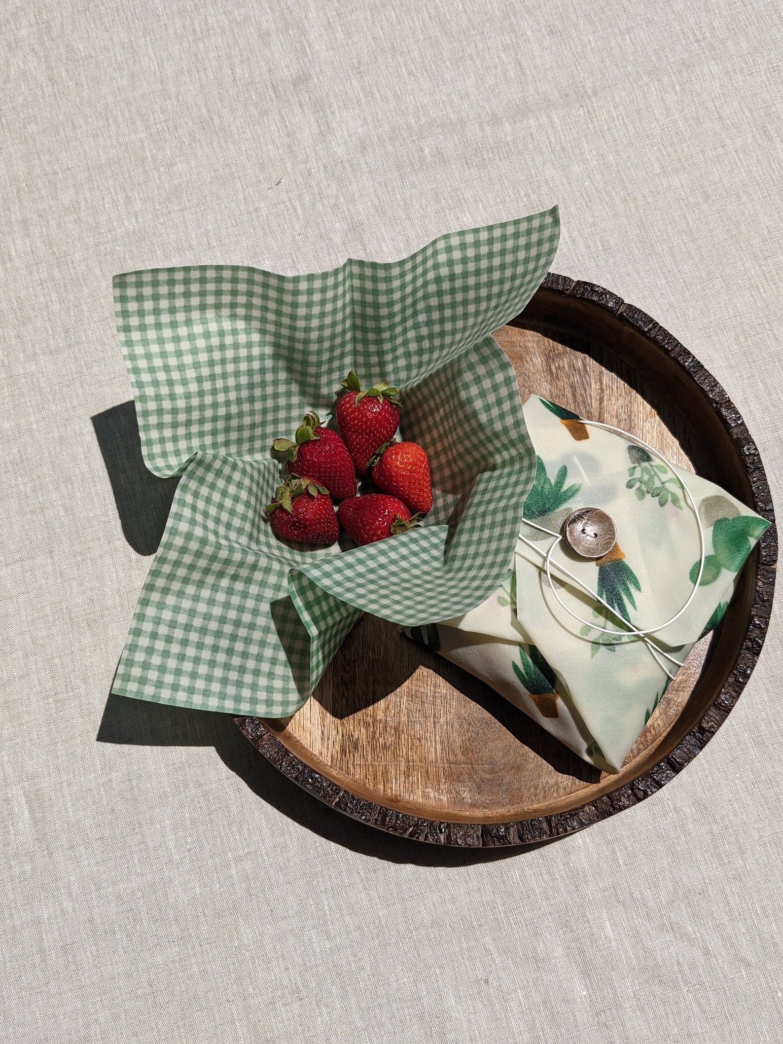 Beeswax Sandwich Wrap Set of 3 Reusable Food Wrap Sustainable Etsy