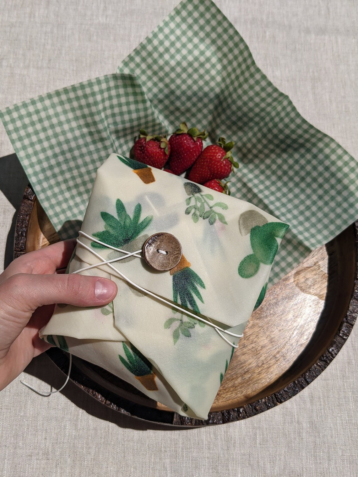 Beeswax Sandwich Wrap Set of 3 Reusable Food Wrap Sustainable Etsy