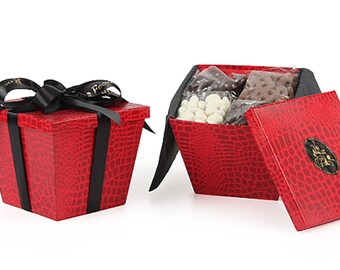 Rococo Red Gourmet Gift Boxes - The Perfect Gourmet Food Gift For Any Snack Lover On Your Gift Giving List! Choose From 3 Yummy Options!