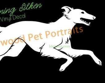 Running Silken Vinyl Decal
