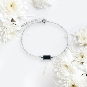 Black tourmaline bracelet- tourmaline crystal bracelet- gift for daughter- gift for her