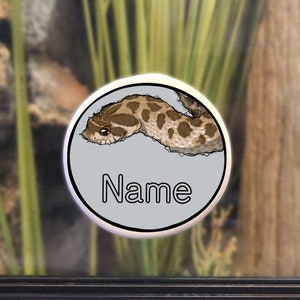 Enclosure Name Plate Ceramic - Hognose Snake