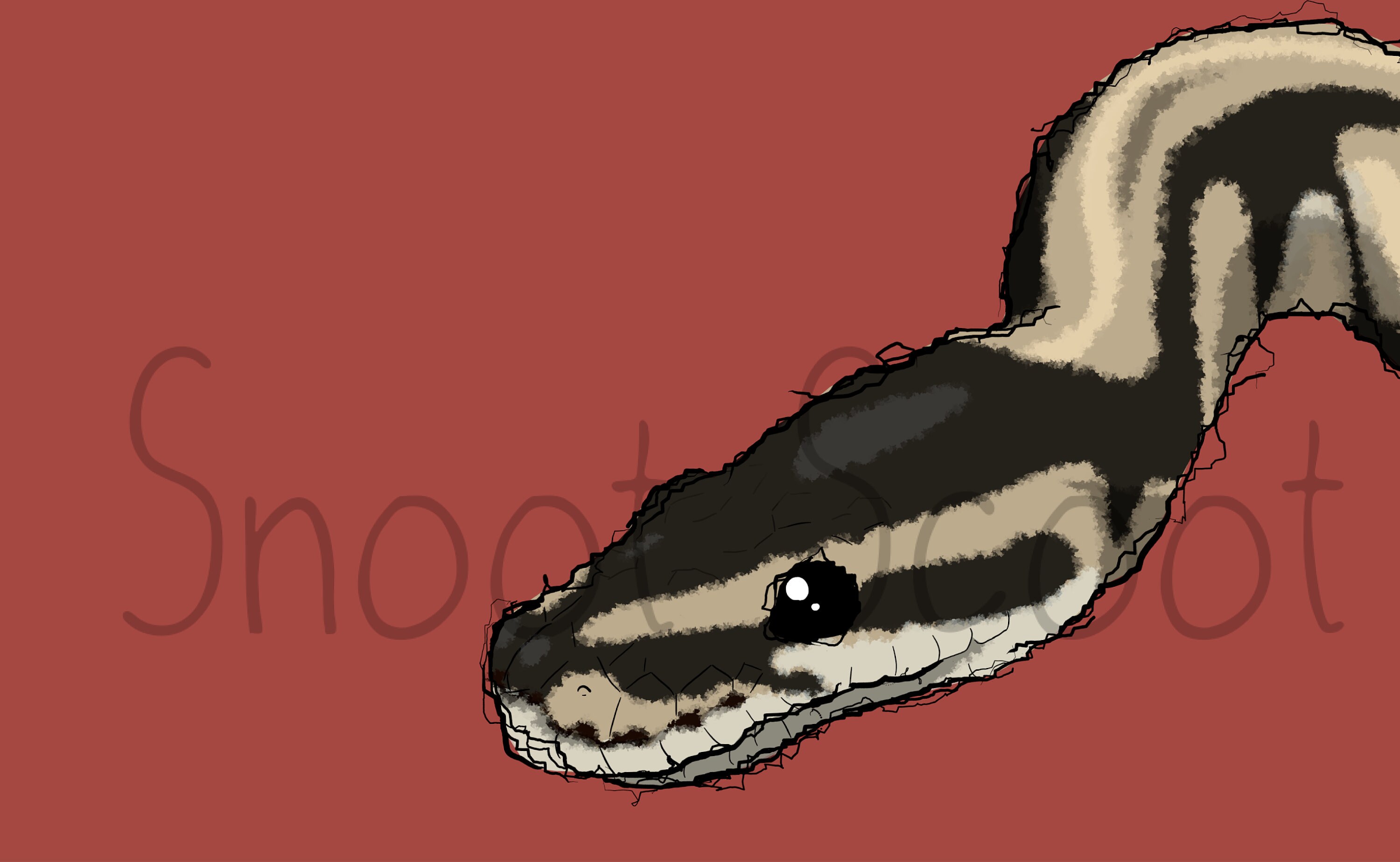 Ball Python normal Art Print | Etsy