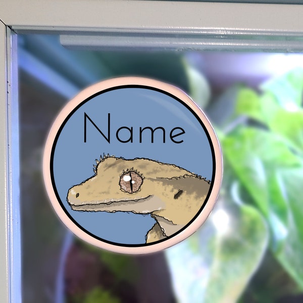 Enclosure Name Plate Ceramic - CrestedGecko