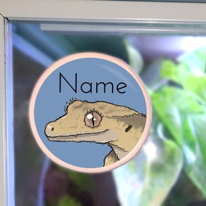 Enclosure Name Plate Ceramic - Crested Gecko