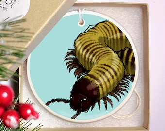 Ceramic Christmas Ornament - Desert Millipede