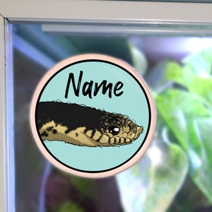 Enclosure Name Plate Ceramic - Madagascar Giant Hognose