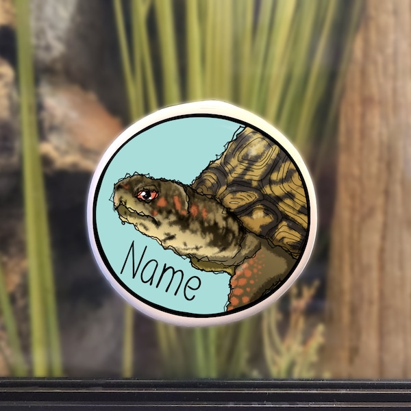 Enclosure Name Plate Ceramic - Eastern Box Turtle