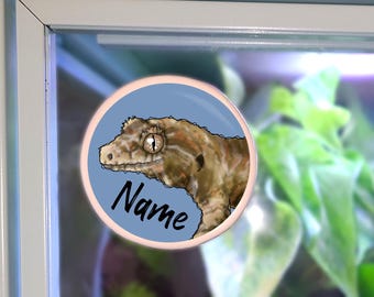 Enclosure Name Plate Ceramic - Chahoua Gecko