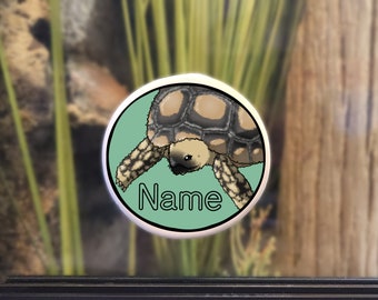 Enclosure Name Plate Ceramic - Sulcata Tortoise
