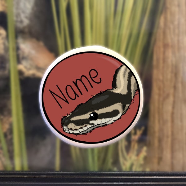 Enclosure Name Plate Ceramic - Ball Python