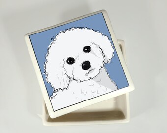 bichon frise urn