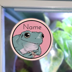 Enclosure Name Plate Ceramic - White&#39;s / Dumpy Tree Frog