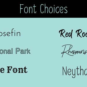 Op de afbeelding: Een afbeelding met verschillende lettertypen. De lettertypen zijn "Josefin", "National Park", "Rye Font", "Red Rock", "Rhesmarisa" en "Neythal".