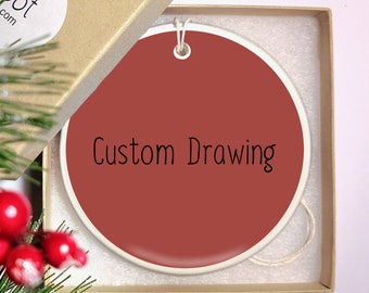Ceramic Christmas Ornament - Custom Animal(s)