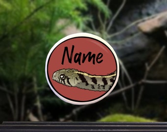Enclosure Name Plate Ceramic - Garter Snake