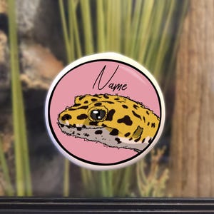 Enclosure Name Plate Ceramic - Leopard Gecko / African Fat Tail