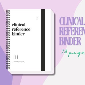 Carpeta de referencia clínica imprimible para higienistas dentales + obsequio gratis en el interior
