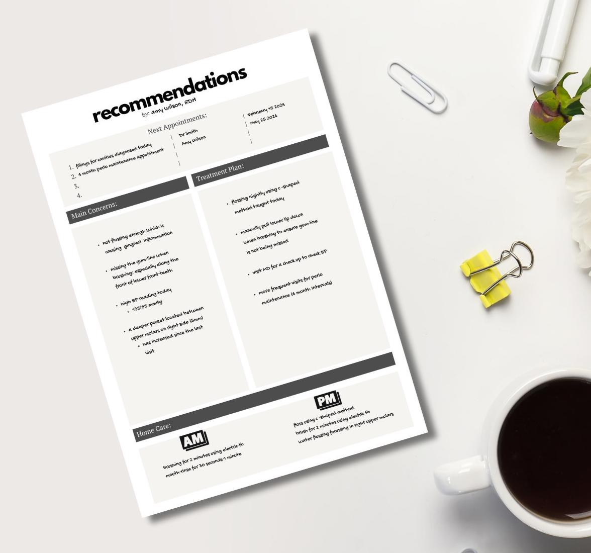 dental-hygiene-recommendations-take-home-patient-form-etsy-israel for Free Printable Ada Dental Claim Form 2019 Dental Hygiene Recommendations Take Home Patient Form - Etsy Israel for Free Printable Ada Dental Claim Form 2019