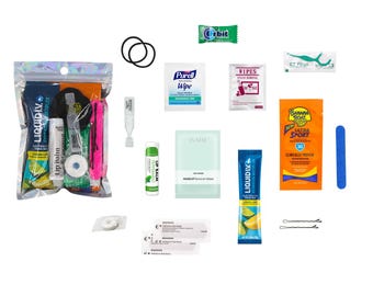 Kit essenziale per l'addio al nubilato: borsa di sopravvivenza olografica