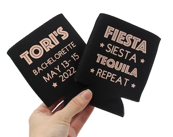 Personalized Can Coolers: Custom Wedding, Bachelorette Party Favors