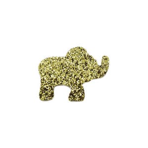 Gold glitter elephant confetti