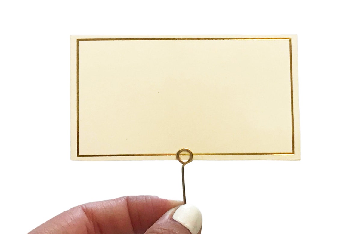 Gold Wire Place Card Holder Picks DIY Place Card Pins Small Etsy