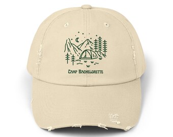 Camp Bachelorette Distressed Cotton Hat: Bride & Crew Party