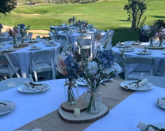 Runner da tavolo in tela di iuta: decorazione rustica per matrimoni e feste (30,5 x 180 cm)