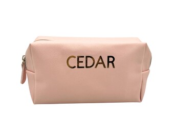 Personalized Cosmetic Bag, Custom Initials, Bridesmaid Gift