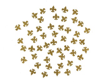 Gouden glitter fleur-de-lis-confetti: Mardi Gras-feestdecoratie