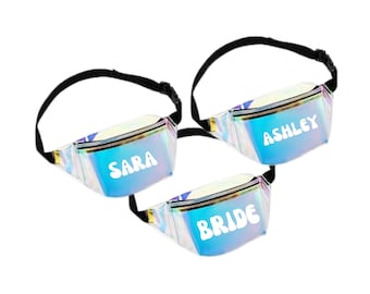 Custom Holographic Fanny Pack: Bachelorette Party Favors