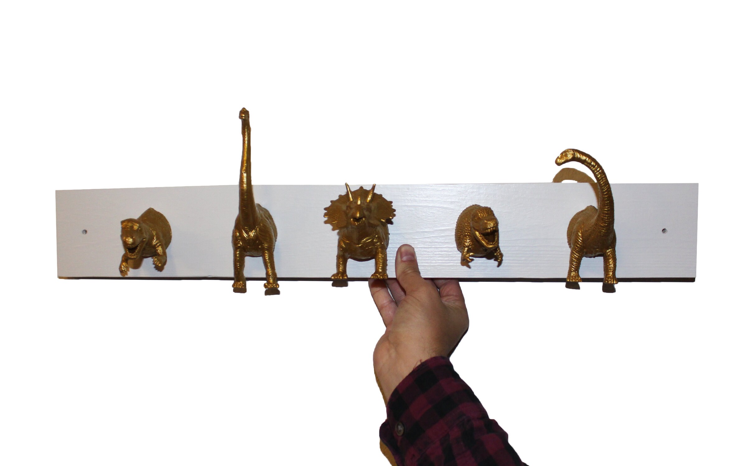 Dinosaur Coat Rack Dino Heads Kids Room Decorative Coat Etsy