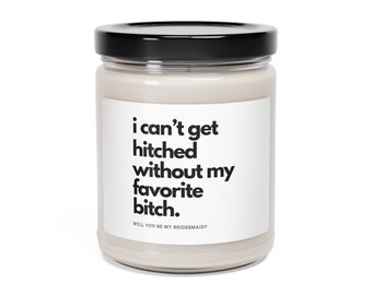 Bridesmaid Proposal Soy Candle: Apple Harvest Scent, 9oz