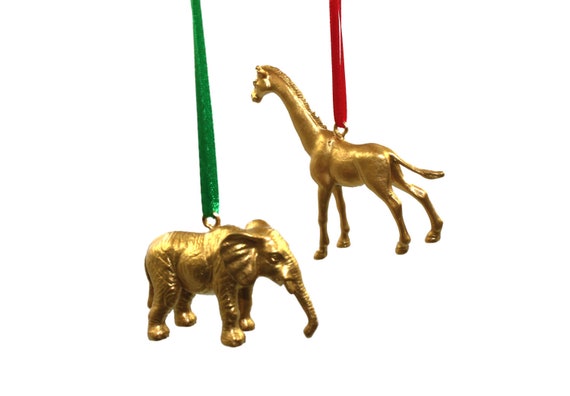 10 Assorted Mini Jungle Zoo Plastic Animal Figures Elephant Tiger Giraffe  Toys