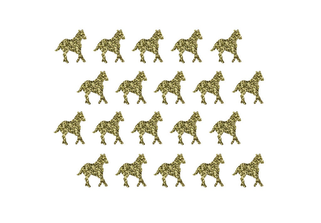 Gold Horse or Zebra Confetti Safari Party Decor Table Confetti Gender Neutral Decor Safari Baby Shower Jungle Party Wild One
