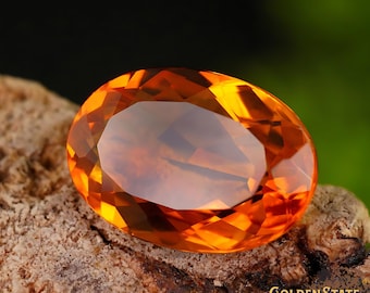 Real Natural Madeira Citrine 4.5 ct Oval Cut , Natural Orange Gemstone, loose gemstones