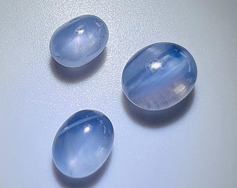 Natural Blue Star Sapphires Loose Cabochons Unheated/Untreated for Custom Ring or Pendant Jewelry,