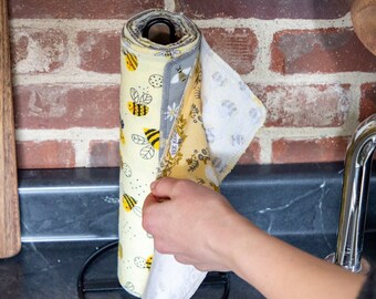 Bee Washable Paper Towels, Paperless Towels, Sustainable Kitchen, Unpaper Towels