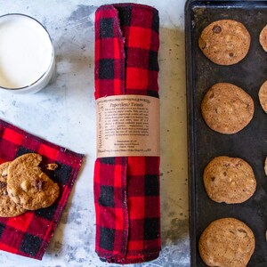 Red Plaid Washable Paper Towels, Paperless Towels, Unpaper Towels