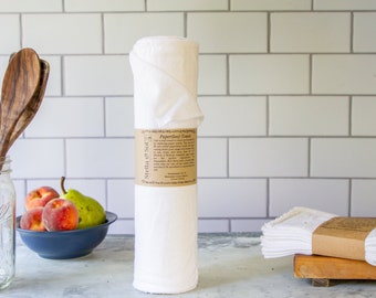 Eco Friendly Washable Paper Towel, White, Sustainable Paper Towel, Paper Towels Reusable, Paper Towel Alternatives, Paperless Paper Towels