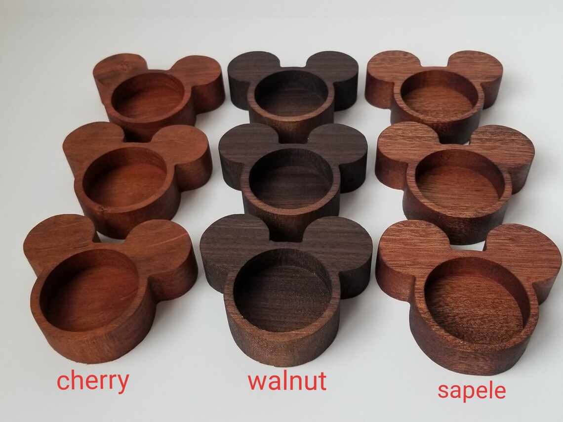 Tea Light Candle Holder Set of Three Mickey Mouse Etsy