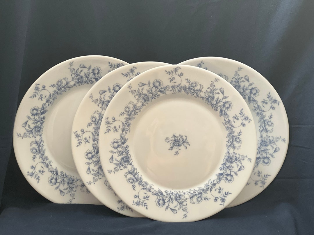 Arcopal France Glenwood Pattern Salad Plates 7 3/4 Set of 4 Etsy