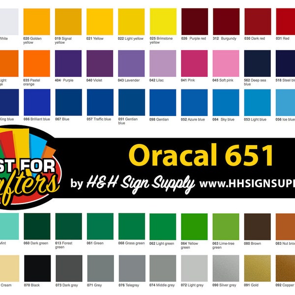 Oracal 651 Sheets