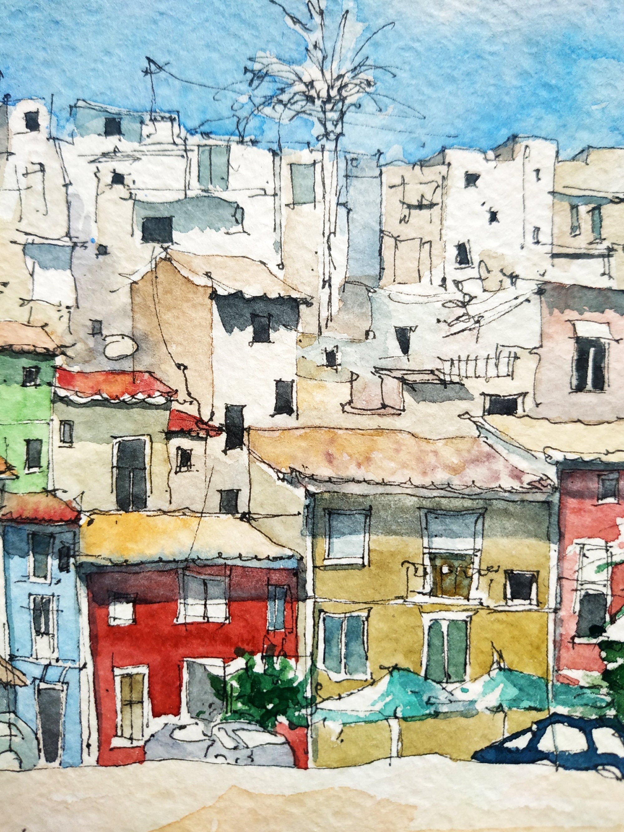 Spain ORIGINAL watercolor painting Spain poster Etsy