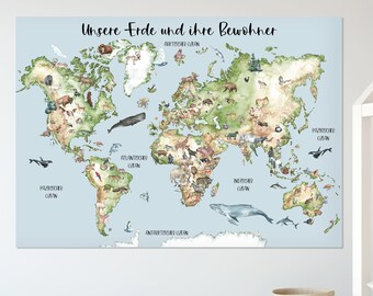 A0 World Map Poster - Etsy UK